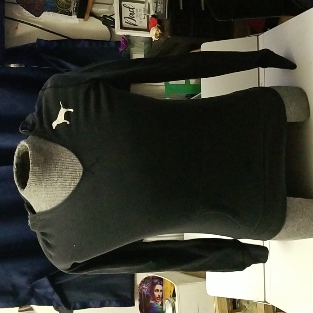 black v neck Victoria Secret hoodie